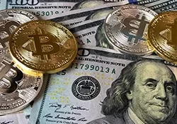 Bitcoin and US dollars